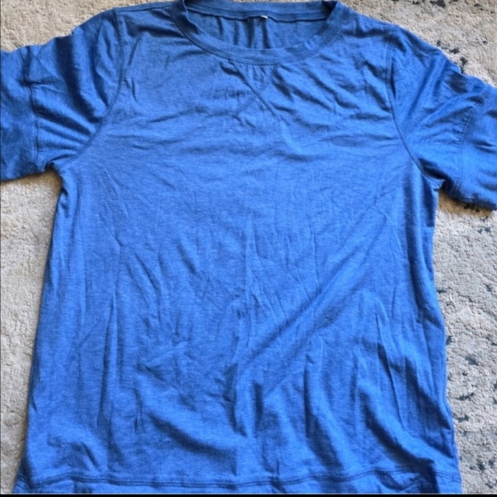 Vibrant Blue Short Sleeve Tee for Men